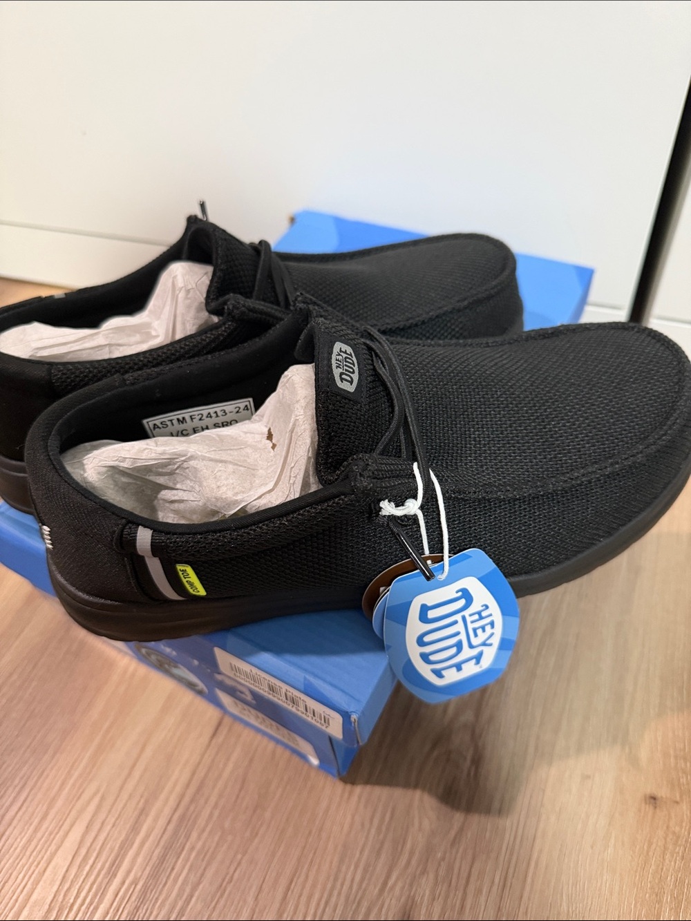 Hey Dude Wally Work CT Black/Black